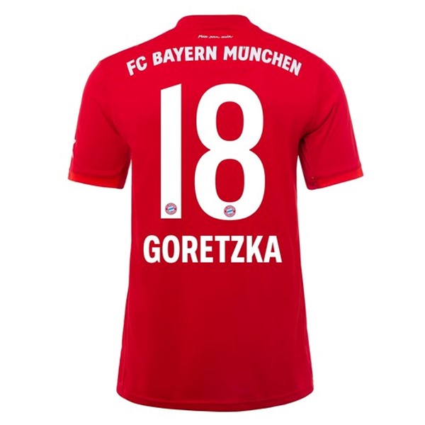 Camiseta Bayern Munich NO.18 Goretzka 1ª 2019/20 Rojo